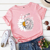 Damen-T-Shirt mit Blumendruck-Bombardina.de