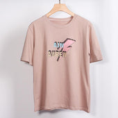 Damen-T-Shirt mit buntem Aufdruck-Bombardina.de