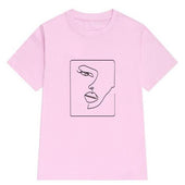 Damen-T-Shirt mit minimalistischem Aufdruck-Bombardina.de