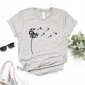 Damen-T-Shirt mit Blumendruck-Bombardina.de