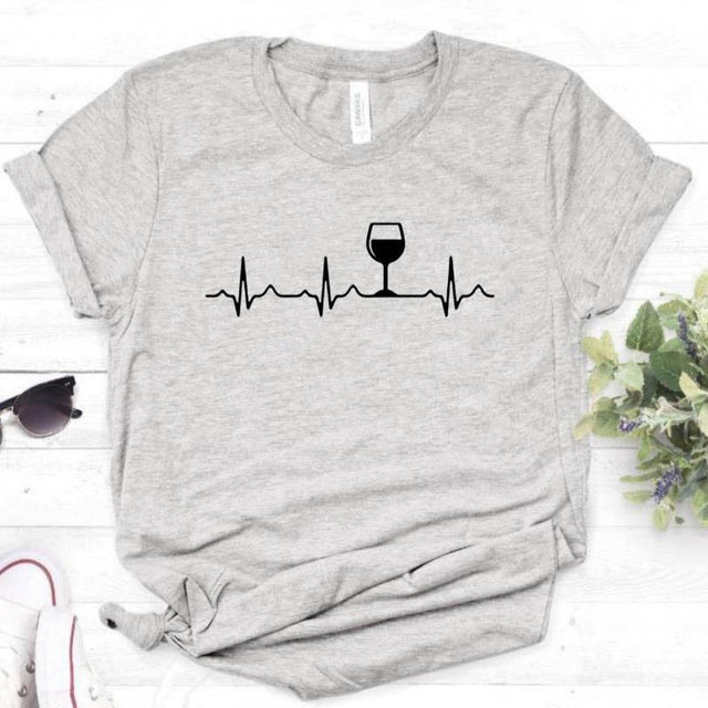 Damen-T-Shirt mit minimalistischem Aufdruck-Bombardina.de