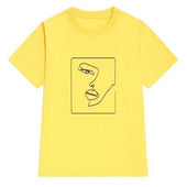 Damen-T-Shirt mit minimalistischem Aufdruck-Bombardina.de