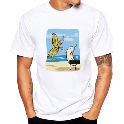 Herren T-Shirt mit buntem Aufdruck-Bombardina.de