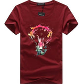 Herren T-Shirt mit buntem Aufdruck-Bombardina.de