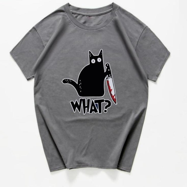 Herren T-Shirt mit Katzenmotiv-Bombardina.de