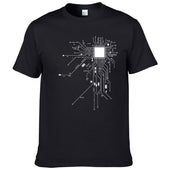 Herren-T-Shirt mit minimalistischem Aufdruck-Bombardina.de