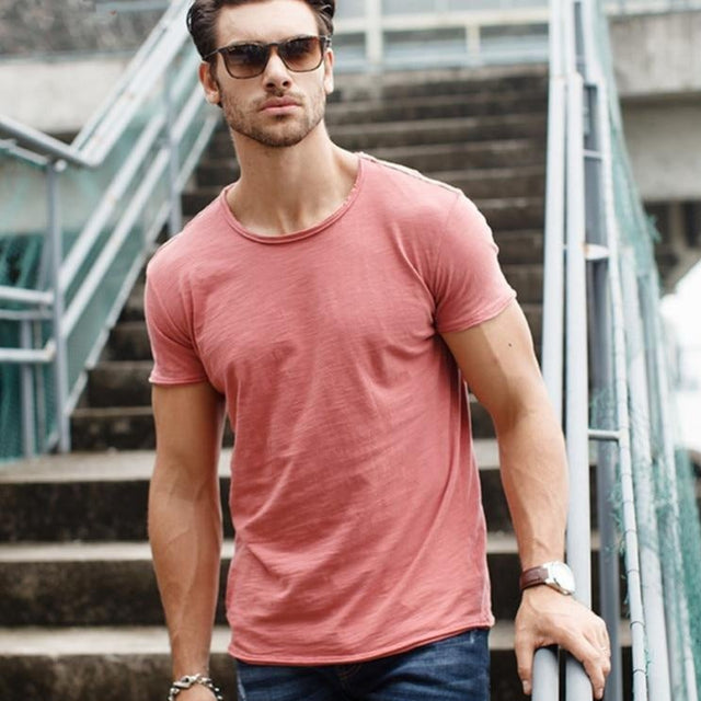 Glattes Herren-T-Shirt-Bombardina.de