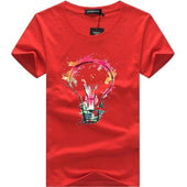 Herren T-Shirt mit buntem Aufdruck-Bombardina.de