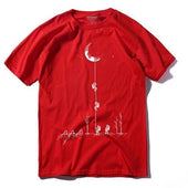Herren T-Shirt mit Mondmotiv-Bombardina.de