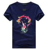 Herren T-Shirt mit buntem Aufdruck-Bombardina.de