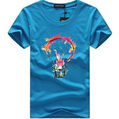 Herren T-Shirt mit buntem Aufdruck-Bombardina.de