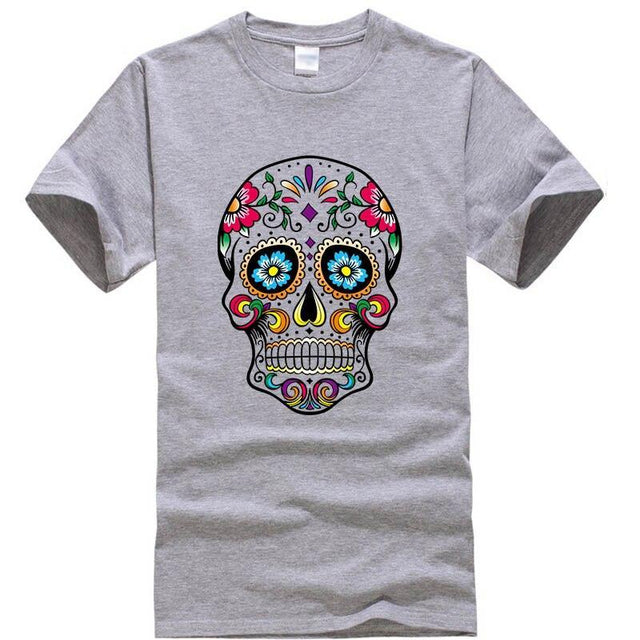 Herren-T-Shirt mit Totenkopfmotiv-Bombardina.de