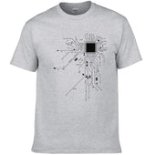 Herren-T-Shirt mit minimalistischem Aufdruck-Bombardina.de