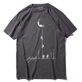 Herren T-Shirt mit Mondmotiv-Bombardina.de