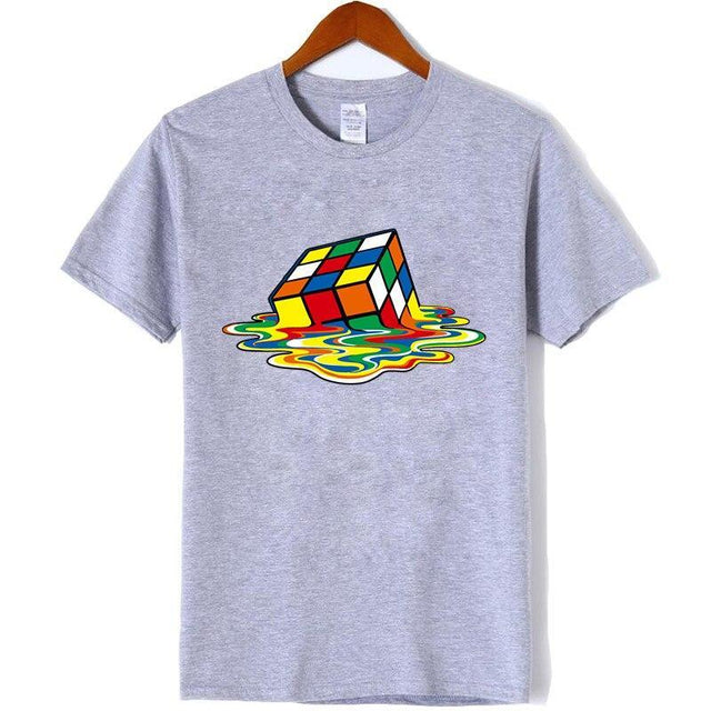 Herren T-Shirt mit buntem Aufdruck-Bombardina.de