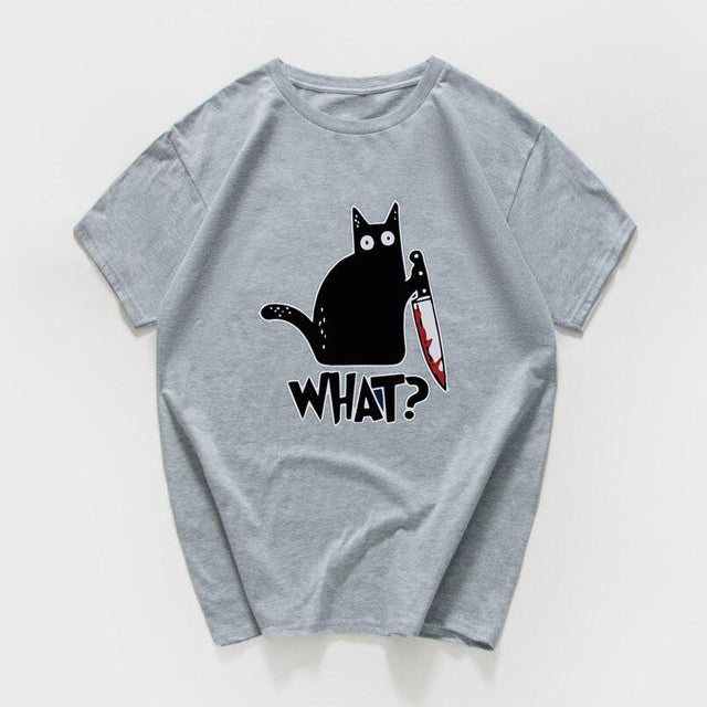 Herren T-Shirt mit Katzenmotiv-Bombardina.de
