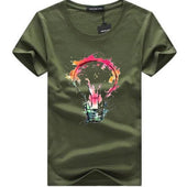 Herren T-Shirt mit buntem Aufdruck-Bombardina.de