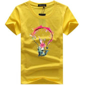 Herren T-Shirt mit buntem Aufdruck-Bombardina.de