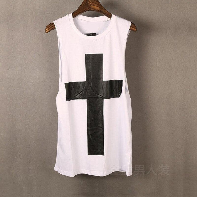 Herren-Tanktop mit großem Aufdruck-Bombardina.de