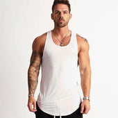 Einfarbiges Tanktop für Herren-Bombardina.de