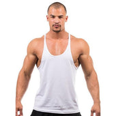 Einfarbiges Tanktop für Herren-Bombardina.de