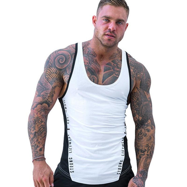 Zweifarbiges Tanktop für Herren-Bombardina.de
