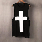 Herren-Tanktop mit großem Aufdruck-Bombardina.de
