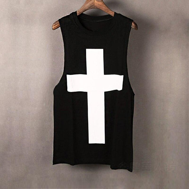 Herren-Tanktop mit großem Aufdruck-Bombardina.de