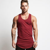 Einfarbiges Tanktop für Herren-Bombardina.de
