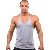 Einfarbiges Tanktop für Herren-Bombardina.de