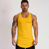Einfarbiges Tanktop für Herren-Bombardina.de