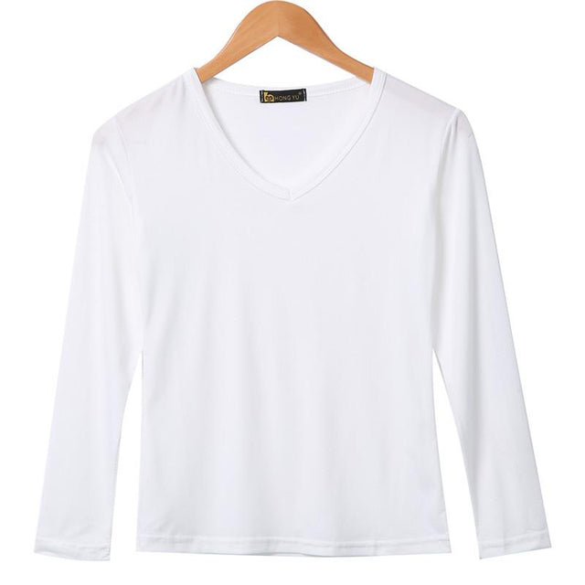 Damen-Langarm-T-Shirt mit tailliertem Schnitt-Bombardina.de