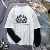 Damen-Langarm-T-Shirt in lockerem Schnitt-Bombardina.de