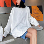 Damen-Langarm-T-Shirt in lockerem Schnitt-Bombardina.de