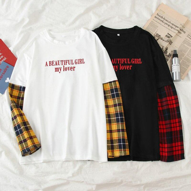 Damen-Langarm-T-Shirt in lockerem Schnitt-Bombardina.de