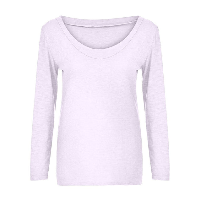 Damen-Langarm-T-Shirt in lockerem Schnitt-Bombardina.de