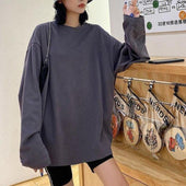 Damen-Langarm-T-Shirt in lockerem Schnitt-Bombardina.de