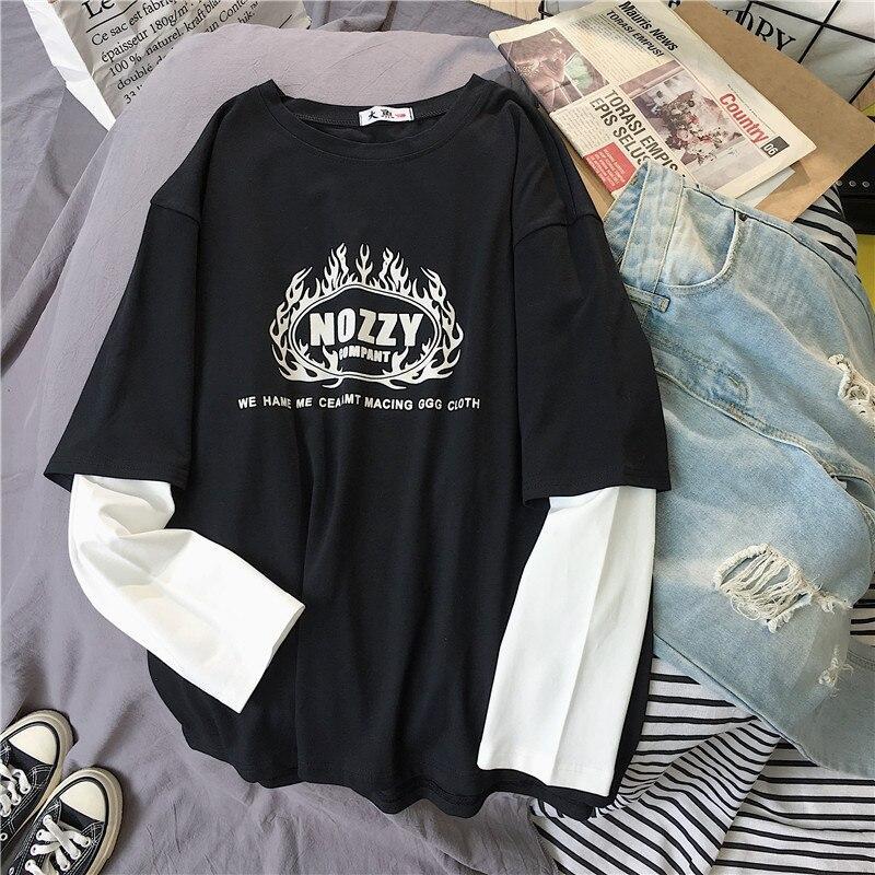 Damen-Langarm-T-Shirt in lockerem Schnitt-Bombardina.de