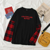 Damen-Langarm-T-Shirt in lockerem Schnitt-Bombardina.de
