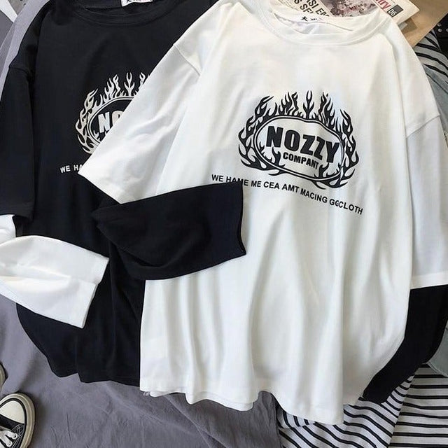 Damen-Langarm-T-Shirt in lockerem Schnitt-Bombardina.de