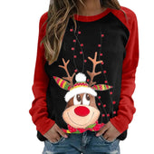 Damen-Langarm-T-Shirt mit Rentier-Bombardina.de