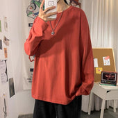 Damen-Langarm-T-Shirt in lockerem Schnitt-Bombardina.de