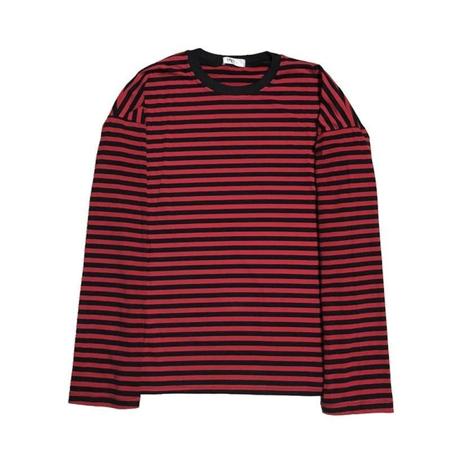 Gestreiftes Langarm-T-Shirt für Damen-Bombardina.de