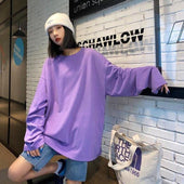Damen-Langarm-T-Shirt in lockerem Schnitt-Bombardina.de