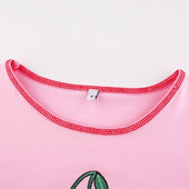Damen-Langarm-T-Shirt mit Kirsche-Bombardina.de