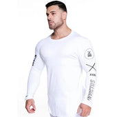 Herren Langarm-T-Shirt mit Aufdruck-Bombardina.de