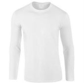 Einfarbiges Herren-T-Shirt mit langen Ärmeln-Bombardina.de