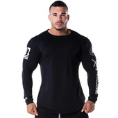 Herren Langarm-T-Shirt mit Aufdruck-Bombardina.de