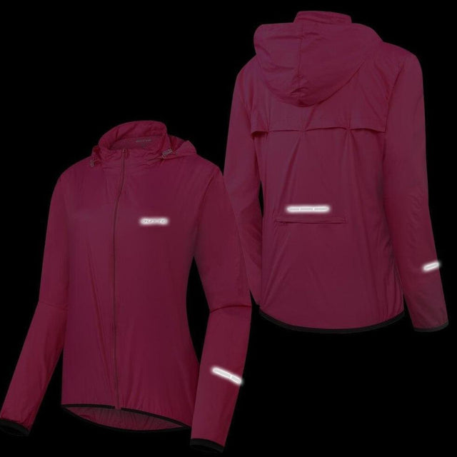 Damen Regenjacke mit Reflektoren-Bombardina.de