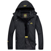Herren Regenjacke mit Patch-Bombardina.de